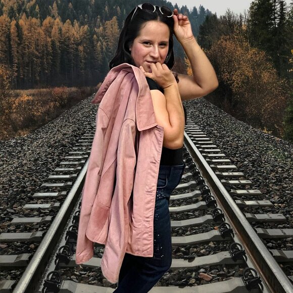 Harold's Vintage Genuine Leather Jacket Button Down Long Sleeve Blazer Collared - Picture 4 of 10